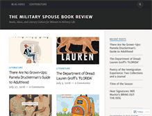 Tablet Screenshot of militaryspousebookreview.com